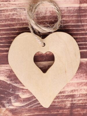 Heart Christmas tree ornament.